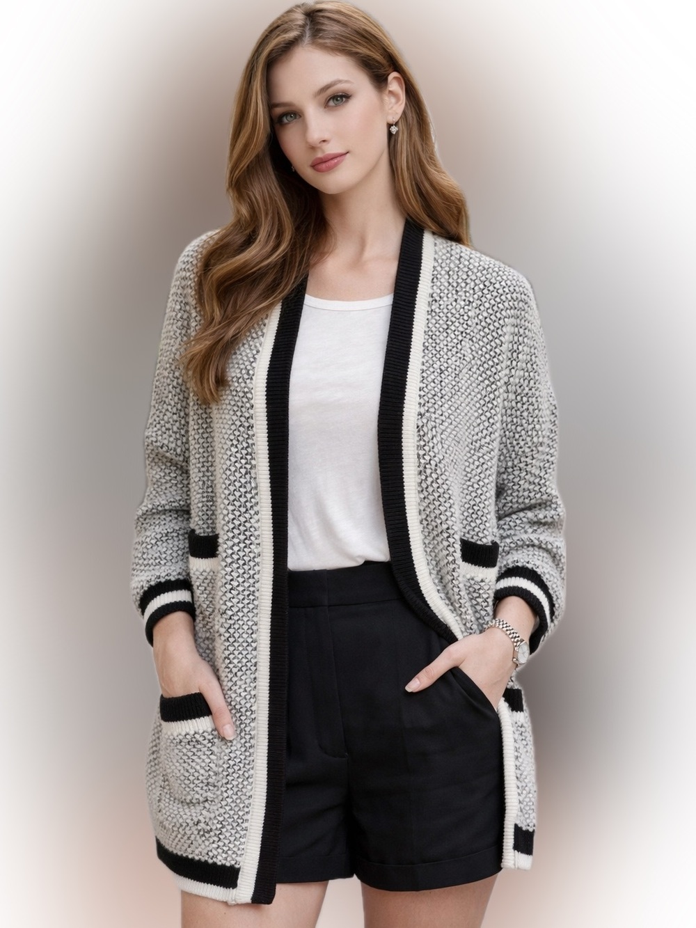 Make knit jacket size 2 medium